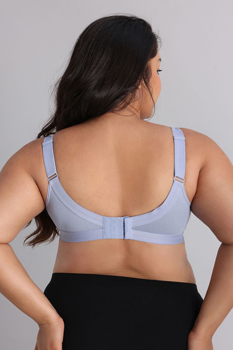 Zivame True Curv Double Layered Non Wired Full Coverage Minimiser Bra - Blue Blizzard — image 3